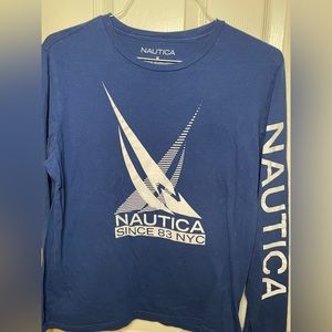 Blue Nautica Long Sleeve Shirt